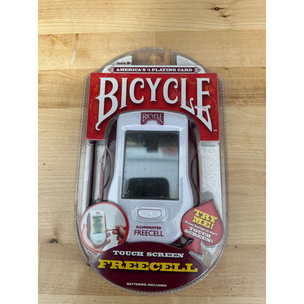 Bicycle Illuminated Freecell Touch Screen Handheld Electronic Game 30453 New